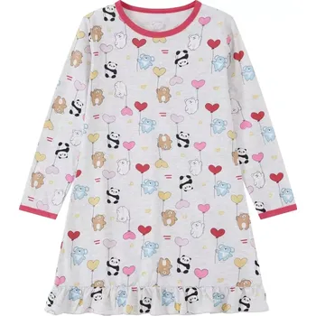 Dívčí noční košilka dl.r. Wolf S2483 šedý melír