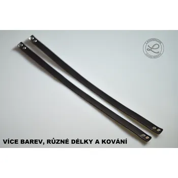 Kabelka Kožená šroubovací ucha na 2 nýty - polotovar na kabelku (MOŽNOST VÍCE BAREVNÝCH VARIANT / Screw-on leather handles with 2 Chicago screws )