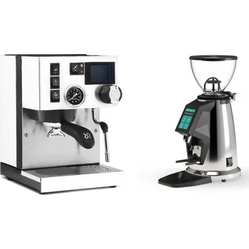 Kávovar Rancilio Silvia BC PID, white + Rocket Espresso SPLUGA, chrome