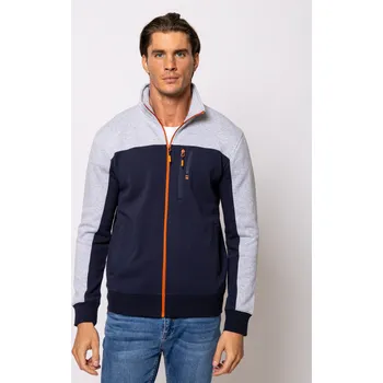 Pánská mikina Heavy Tools pánská mikina na zip Toxo tmavě modro-šedá Velikost: 3XL