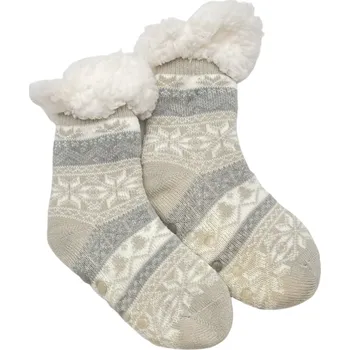 Dětské ponožky s vlnou béžové 7132 Velikost: 26-28