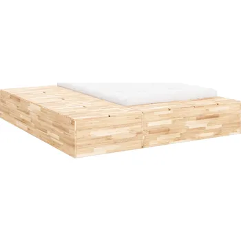 Postel Karup Design Dřevěná postel Basement 160 x 200 cm s úložným prostorem