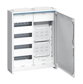 Rozvaděč Hager FWB42K1 Rozvaděč nástěnný FWB IP30, tř. ochr.II, multimediální, 650x550x161, 48 mod. + MP, perf. dveře