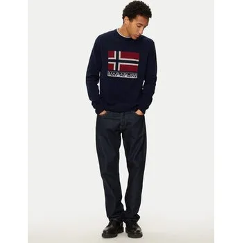 Pánský svetr Napapijri Svetr D-Silvretta NP0A4IK4 Tmavomodrá Regular Fit XL