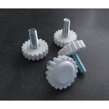 Příslušenství pro gramofon Dynavoice Speaker Stand Feet SET - White - Sada nastavitelných nožiček pro reprosoustavy