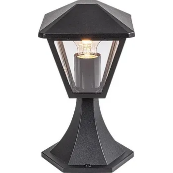 Venkovní osvětlení Rabalux Zahradní sloupek PARAVENTO max. 1x40W | E27 | IP44 - černá, 29 cm