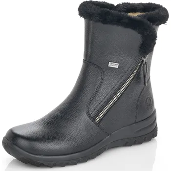 Dámská zimní obuv DÁMSKÉ KOTNÍKOVÉ BOTY RIEKER Z7181-00 ČERNÁ Barva: ČERNÁ, Velikost: 36