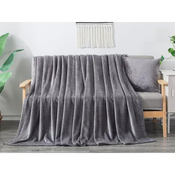 Dětská deka XPOSE® Dětská mikroplyšová deka Exclusive - tmavě šedá 130x180 cm, Mikroplyš + Prodloužená možnost vrácení zboží do 50 dnů