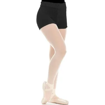 Dívčí kraťasy Intermezzo,Pletené kraťásky dětské, ohrnovací lem 5053, černá jedna velikost