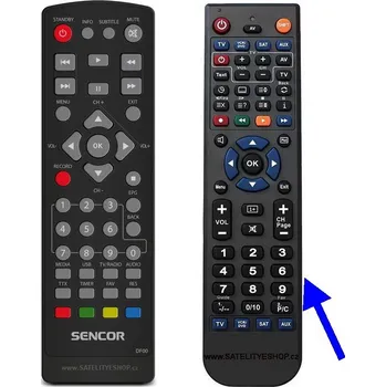 Sencor SDB 5003T dálkový ovladač náhradní