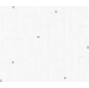 Tapeta A.S. Création | Vliesová tapeta na zeď Spot 2305-15 | 0,53 x 10,05 m | bílá, metalická + Bílá, metalická vliesová tapeta na stěnu 230515 v rozměru 0,53 x 10,05 m