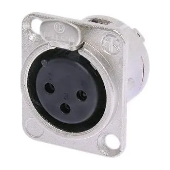 Elektrický konektor Panelový konektor XLR - 3 pin - samice