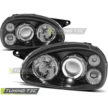 Přední světlomet Přední světla - angel eyes Opel Corsa B černé