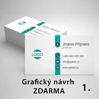 Vizitkový papír Tisk vizitky, rozměr 85x55mm, matný papír