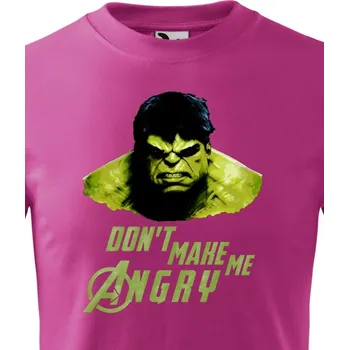 Chlapecké tričko Dětské tričko Hulk 2 z týmu Avengers, Barva Purpurová, Velikost 158 cm/12 roků, Canvas Dětské tričko Bezvatriko.cz 0311 - DTF/DTG