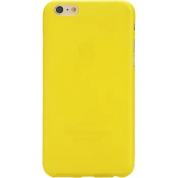 Tenký plastový kryt pro iPhone 6 Plus / 6S Plus s ochranou čočky - žlutý