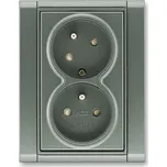 Dvojzásuvka ABB Time 5513F-C02357 34 antracitová