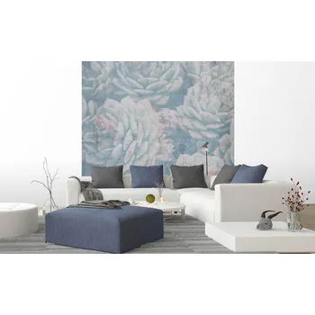 Fototapeta DIMEX | Vliesová fototapeta na zeď Abstrakt aloe MS-3-0349 | 225 x 250 cm | modrá, zelená, růžová + Vliesová fototapeta na stěnu DIMEX Abstrakt aloe MS30349 v rozměru 225 x 250 cm + lepidlo zdarma