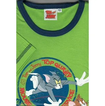 Chlapecké pyžamo Taro, dětské pyžamo 568-T&J, krátký rukáv, zelená, vel. 104