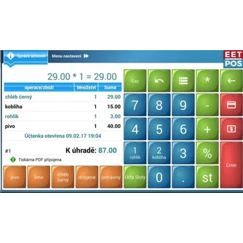 Pokladní software EET Cube EET-POS Canon CRG-732H