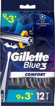 Holítko Gillette Blue3 Comfort jednorázová holítka 12 ks