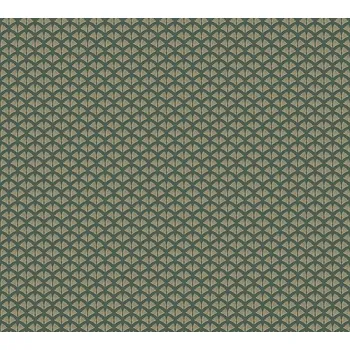 Tapeta A.S. Création | Vliesová tapeta na zeď Trendwall 2 37958-5 | 0,53 x 10,05 m | zelená, metalická + Zelená, metalická vliesová tapeta na stěnu 379585 v rozměru 0,53 x 10,05 m