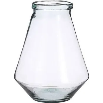 Váza Skleněná váza Mica JIVE, průměr 23.5 cm, čirá