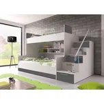 Nábytek PEGAS s.r.o. Patrová postel PARADISE, Šedá