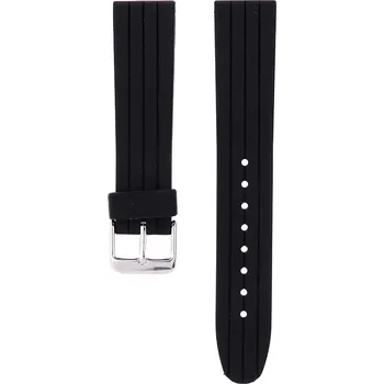 Řemínek na hodinky MPM Černý gumový řemínek na hodinky RJ.15861.2018.9090.A.S.L