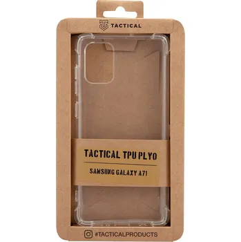 Pouzdro na mobilní telefon Tactical TPU Plyo Kryt pro Samsung Galaxy A71 Transparentní 2452621