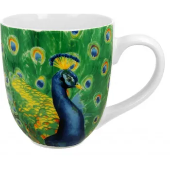 DUO Gifts DG - Porcelánový hrnek jumbo XXL PÁV v dárkové krabičce - 1 litr