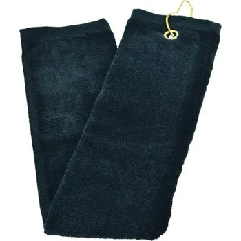 Ručník Longridge Three Fold golfový ručník, černý