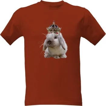 Tričko s potiskem králík king pánské