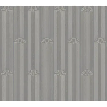 Tapeta A.S. Création | Vliesová tapeta na zeď New Life 37678-2 | 0,53 x 10,05 m | metalická, šedá + Metalická, šedá vliesová tapeta na stěnu 376782 v rozměru 0,53 x 10,05 m