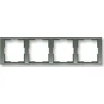 Rámeček čtyřnásobný vodorovný ABB Time 3901F-A00140 34 antracitová