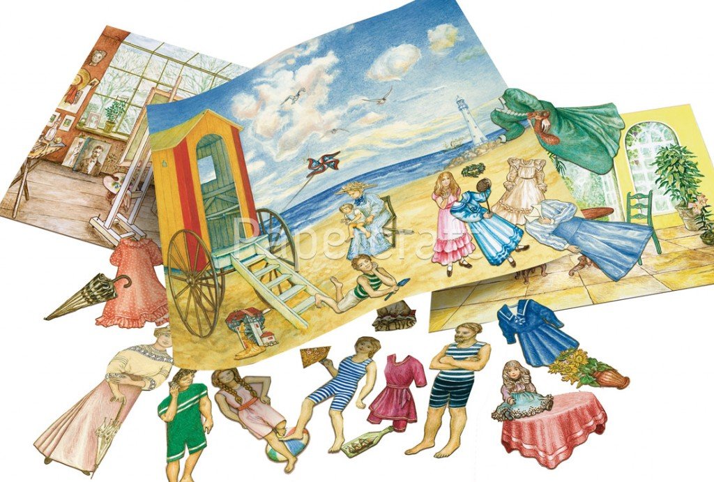 Papírový model - Vystřihovací figurky (panenky) (714) - 107001065