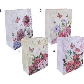 Carmani® Carmani - Dárková papírová taška Růže, vzor č.2 - 23*18*10 cm
