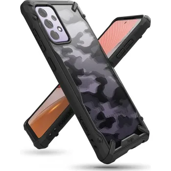 Pouzdro na mobilní telefon Ringke Fusion X pro Samsung Galaxy A72 Camo Black