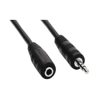 Audio kabel PremiumCord Audio kabel - Stereo Jack 3,5 mm (M/F), prodlužovací - 5m (kjackmf5)