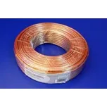 OEM kabel k reproduktorům, 2x1,5mm2, 50m, měď, trasparentní