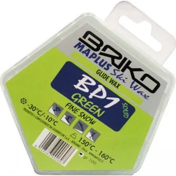 Lyžařský vosk vosk Briko Maplus BP1 Green (-30/-10°C), 100g 111434