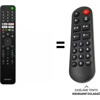 Dálkový ovladač Sony KD-50X85J náhradní dálkový ovladač pro seniory.