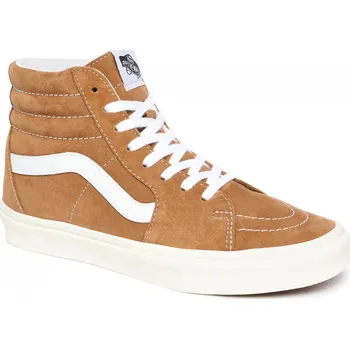 Dámská zimní obuv vans Dámské kotníkové boty sk8-hi (pig suede) brown sugar/snow white