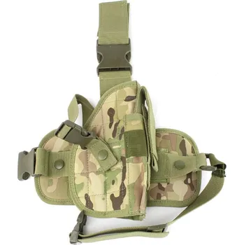 Sportovní střelba AITAG Univerzální pistolové stehenní pouzdro s panelem a sumkami - Multicam