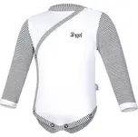 LITTLE ANGEL Body smyk zavinovací DR Outlast® - bílá/pruh bíločerný vel. 68