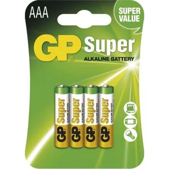 Článková baterie GP Batteries Alkalická baterie GP 1,5V AAA 4 ks