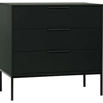 Komoda WOOOD Černá borovicová komoda Mutas 94 x 52 cm