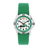 JVD Dětské zelené chlapecké náramkové hodinky se závodním autem JVD J7204.2 (JVD Dětské zelené chlapecké náramkové hodinky se závodním autem JVD J7204.2)