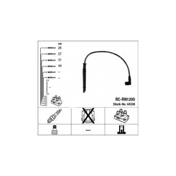 Zapalovací kabel Sada kabelů pro zapalování NGK RC-RN1205