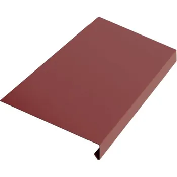 Plech Okapnice RŠ 250, 1 bm, Prefalz stucco, Tmavě červená P.10 RAL 3009